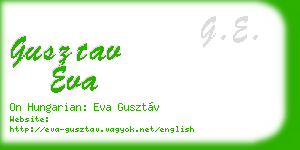 gusztav eva business card