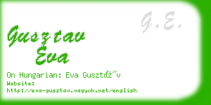 gusztav eva business card